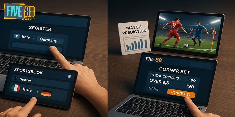Hướng dẫn tham gia kèo phạt góc tại FIVE88 dễ dàng và nhanh chóng