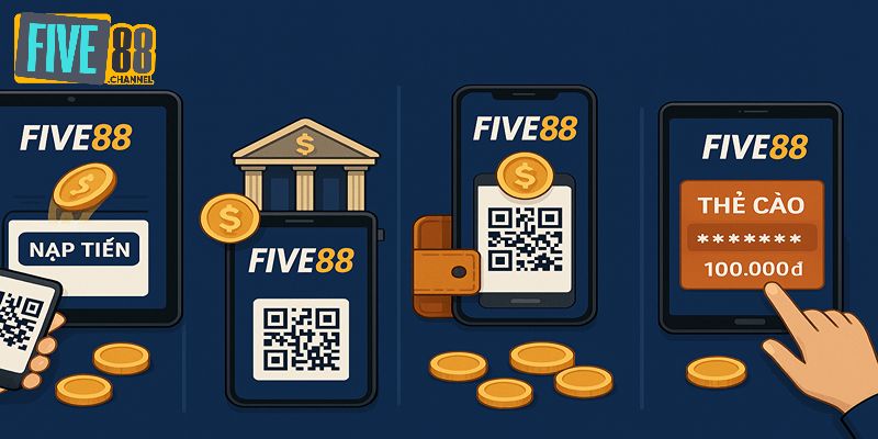 Hướng dẫn nạp tiền FIVE88 nhanh chóng qua các phương thức thanh toán dễ dàng