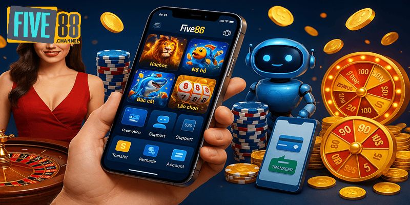 Tải app Five88 để trải nghiệm trò chơi hấp dẫn và dịch vụ nhanh chóng